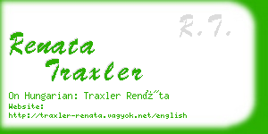 renata traxler business card